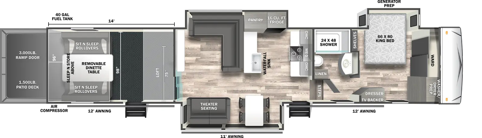 4114GX Floorplan Image